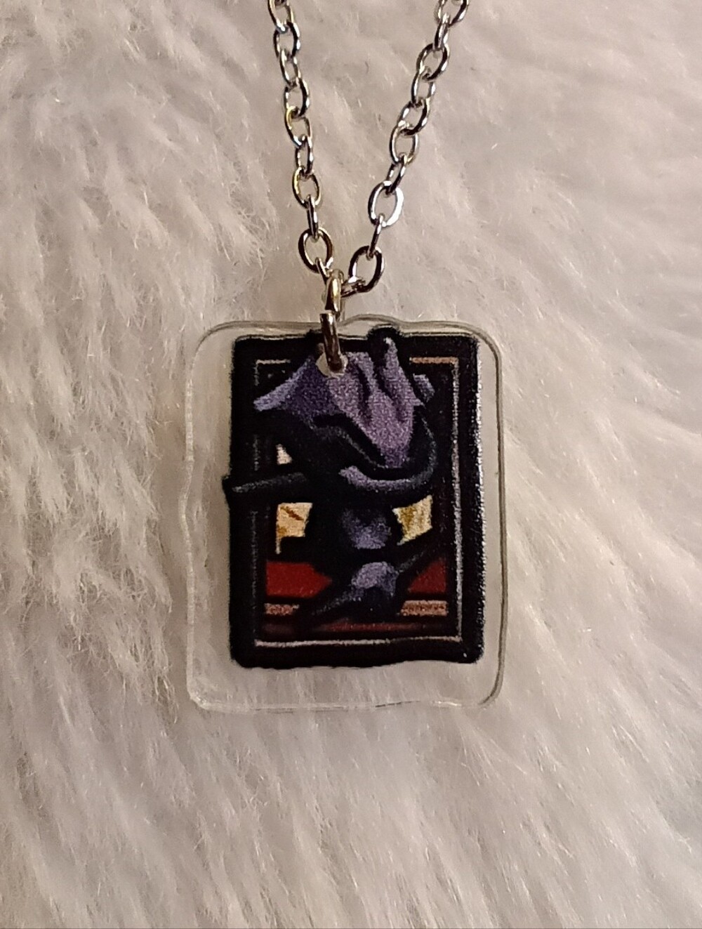 Pokemon Steelix Card Acrylic Stainless Steel Necklace